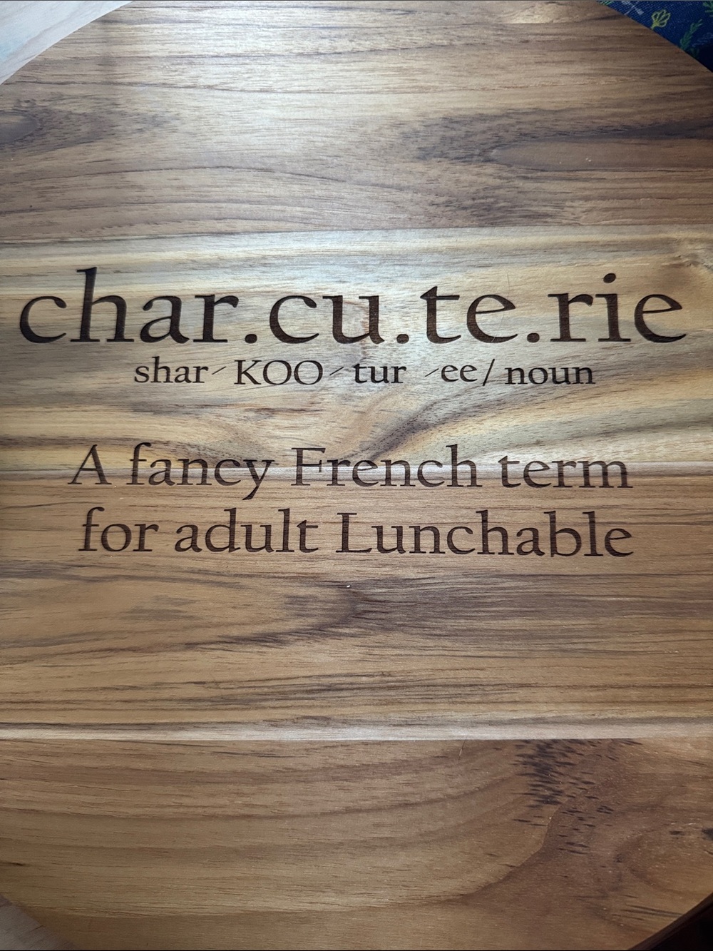 Wooden Serving/ charcuterie Board wrought iron Black Handles - Natural Wood